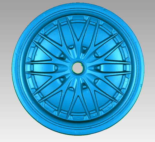 hscan手持式三維掃描儀對車輪轂模具檢測